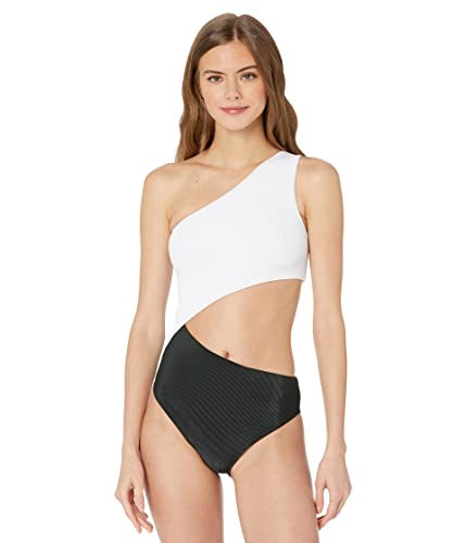 Beach Riot Celine One-Piece Black/White X-Large