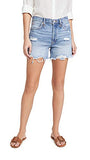 Free People Women's Makai Cutoff Jean Shorts, Twist and Shout, Blue, 25