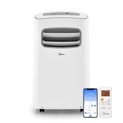 Midea MAP14S1CWT Smart Control Portable air Conditioner, 14,000 BTU, White