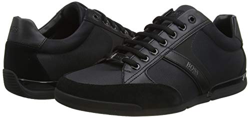 BOSS Men's Saturn Profile Low Top Sneaker 8.5 - Black Onyx