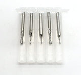 TEMO 5 pc Carbide Downcut Inlay Router Bits Set: 1/8" 3/32" 1/16" 3/64" 1/32"