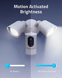 eufy Security Floodlight Cam E221, 2K,  2,500-Lumen Brightness, Weatherproof