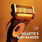 Gillette Heated Razor for Men, Starter Shave Kit by GilletteLabs, 1 Handle, 2 Razor Blade Refills, 1 Charging Dock