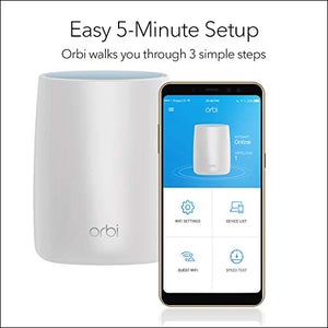 OPEN BOX Netgear Orbi Whole Home Mesh Wifi System with Tri-Band RBK50