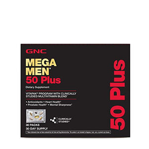 GNC Mega Men 50 Plus Vitapak - 30 Count