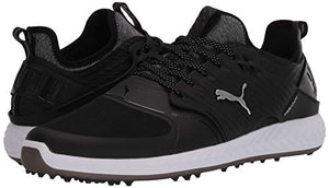 PUMA GOLF Men's Ignite Poweradapt Caged Golf Shoes, Black, US Size: 7 (Wide)