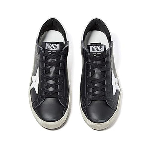 Authentic Golden Goose Men's Superstar Sneakers Black/White 8.5 Medium US