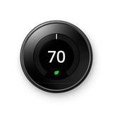 Nest T3018US 3rd Gen Programmable Thermostat - Mirror Black