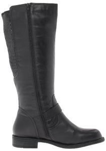 David Tate Women's Branson - Extra Wide Shaft Boot,Black,8 W US