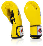 Fairtex Muay Thai Boxing Gloves. BGV1-BR Breathable Gloves. Color: Red, White, Blue, Pink, Yellow, Black Size: 8oz 10oz 12oz 14oz 16oz. Training, Sparring Gloves for Boxing, Kick Boxing, MMA