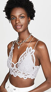 Free People Women's Adella Bralette, Light Grey, M