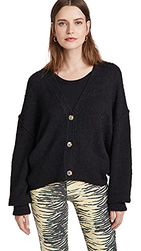 Free People Women's Found My Friend Cardi, Black, XL