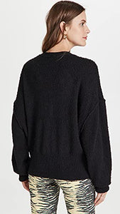 Free People Women's Found My Friend Cardi, Black, XL