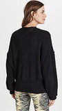 Free People Women's Found My Friend Cardi, Black, XL