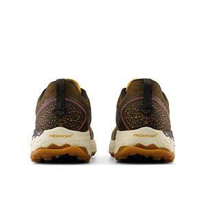New Balance Men's Fresh Foam X Hierro V7 Running Shoe, Golden Hour/Dark Camo/Black, 11.5