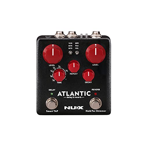 NUX NDR-5 NUX | Atlantic Delay & Reverb Pedal,Black