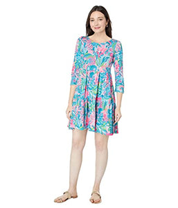 Lilly Pulitzer Geanna Dress Over Floral Print, 100% Cotton, SM One Size