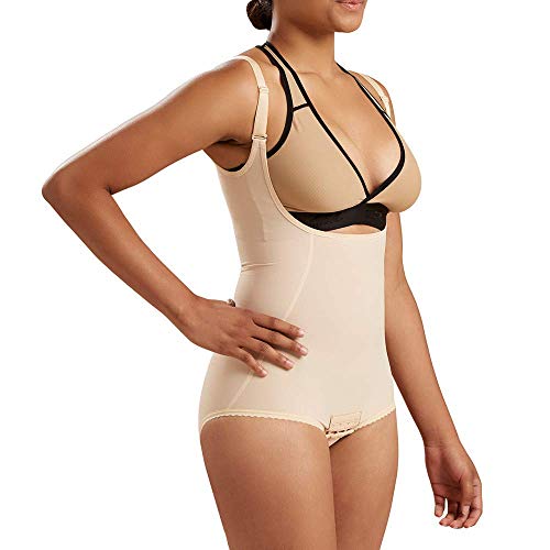 MARENA Recovery Panty-Length Compression Girdle with High Back - L, Beige