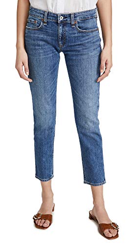 rag & bone Women's Dre Low Rise Slim Boyfriend Jeans, Julienne, Blue, 30