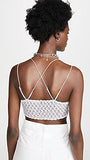 Free People Women's Adella Bralette, Light Grey, M