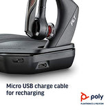 Poly (Plantronics + Polycom) Voyager 5200 Charge Case (Poly) - Headset Case Charger, Black (204500-101)