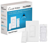 Lutron P-PKG1WS-WH Caseta Smart Switch Kit with Remote - White