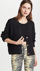Free People Women's Found My Friend Cardi, Black, XL