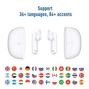 TimeKettle WT2 Plus AI Language Translator Earbuds - 40 Languages 93 Accents