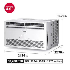 TOSOT 10,000 BTU Window Air Conditioner - Bedroom, Living Room 450 sq. ft. White