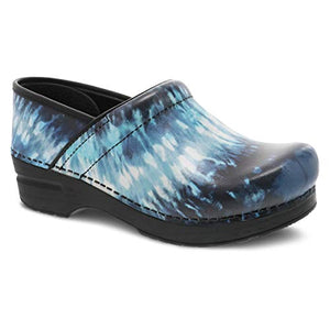 Dansko Women's Professional Blue Tie Dye Clogs 5.5-6 M US