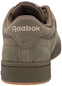 Reebok Unisex-Adult Club C Sneaker, Army Green/Modern Beige/Gum, 5 US