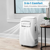 Midea MAP14S1CWT Smart Control Portable air Conditioner, 14,000 BTU, White