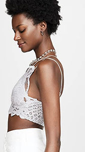Free People Women's Adella Bralette, Light Grey, M
