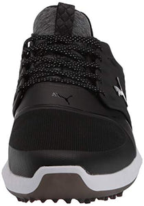 PUMA GOLF Men's Ignite Poweradapt Caged Golf Shoes, Black, US Size: 7 (Wide)