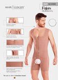 SHAPE CONCEPT 061 Mens Girdle High Compression Garment Body Shaper - Small