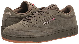 Reebok Unisex-Adult Club C Sneaker, Army Green/Modern Beige/Gum, 5 US