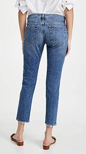 rag & bone Women's Dre Low Rise Slim Boyfriend Jeans, Julienne, Blue, 30