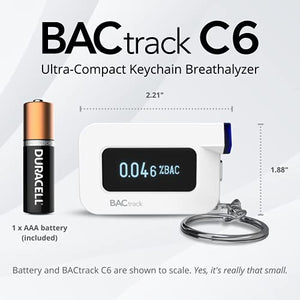 BACtrack C6 Keychain Breathalyzer | Professional-Grade Accuracy | Wireless Connectivity