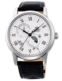 Genuine ORIENT Classic Sun & Moon Mechanical Watch RN-AK0005S Men's