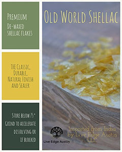 De-Waxed Super Blonde Shellac Flakes 1 lb. (16 oz.) - Sealed Package