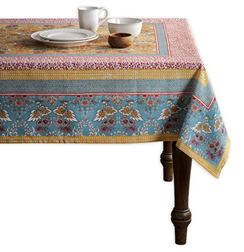 Maison d' Hermine Table Cloth - 100% Cotton 60"x108" - Washable, Rectangular