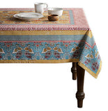 Maison d' Hermine Table Cloth - 100% Cotton 60"x108" - Washable, Rectangular