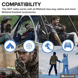 Midland GXT1000VP4 2-Pk 36-Mile 50-Channel FRS/GMRS Two-Way Radio (Pair)