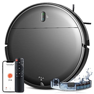 Robot Vacuum and Mop Combo, WiFi/App/Alexa, Robotic Vacuum Cleaner with Schedule, 2 in 1 Mopping Robot Vacuum with Watertank and Dustbin, Self-Charging, Slim, Ideal for Hard Floor, Pet Hair, Carpet