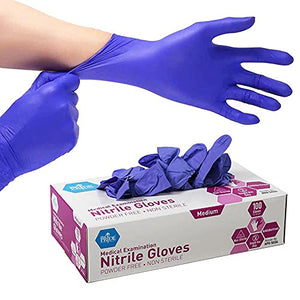 MedPride Powder-Free Nitrile Exam Gloves, X-Large, Case/1000, 100 Count (Pack of 10)