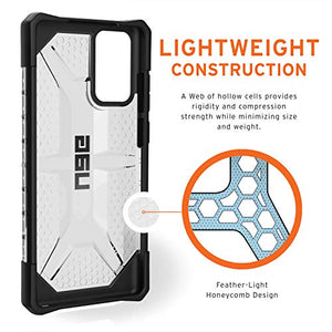 Urban Armor Gear UAG Compatible with Samsung Galaxy Note20 5G Case [6.7-inch Screen] Rugged Lightweight Slim Shockproof Transparent Plasma Protective Cover, Ice