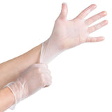 MED PRIDE Medium Vinyl Gloves, 1000 Count, Clear, Unisex