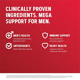 GNC Mega Men Multivitamin | Antioxidants, Heart Health, and Immune Support | 180 Count