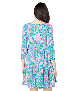 Lilly Pulitzer Geanna Dress Over Floral Print, 100% Cotton, SM One Size