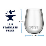 YETI Rambler 10 oz Wine Tumbler, Vacuum Insulated, Stainless Steel with MagSlider Lid, Prickly Pear